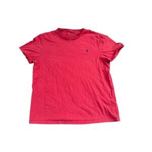 Polo Ralph Lauren Red Mens XL Custom Slim Fit S/S T-Shirt Shirt